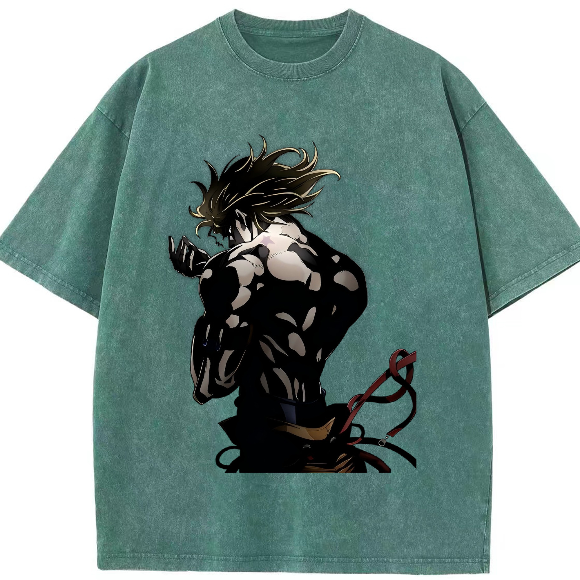 （画像用） ジョジョの奇妙な冒険 ディオ?ブランドー JoJo's Bizarre Adventure Dio Brando 綿100% ヴィンテージ風 半袖Tシャツ（フロントプリント）